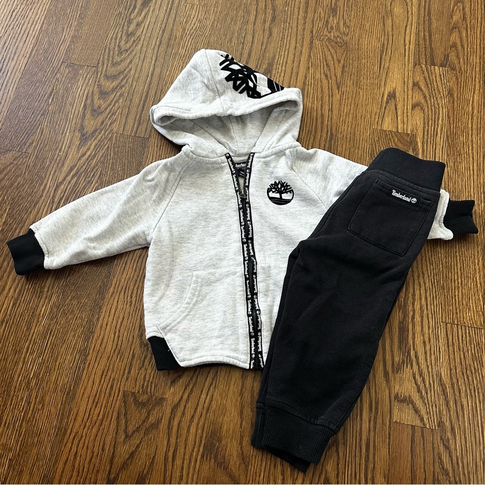 Timberland Hoodie and Sweatpants track suit, size 18M